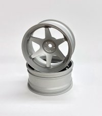 1/10 オンロードカー用アルミホイール26mm幅 （オフセット+6mm) 2ps