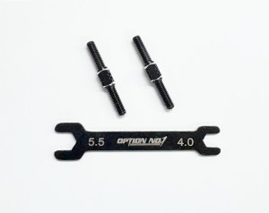 画像1: PR-005/アルミターンバックル・M3*26mm 2個入(レンチ付）