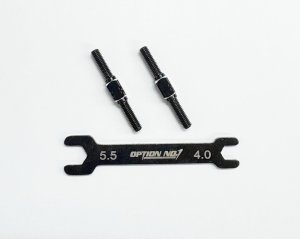 画像1: PR-006/アルミターンバックル・M3*28mm 2個入(レンチ付）