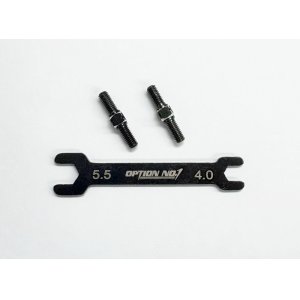 画像: PR-002/アルミターンバックル・M3*18mm 2個入(レンチ付）