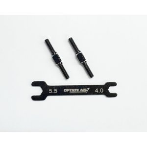 画像: PR-006/アルミターンバックル・M3*28mm 2個入(レンチ付）