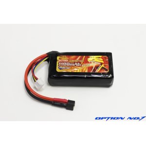 画像: BIG POWER LiPo11.1V1100mAh/T型ミニコネクター付　（TOP M16適合サイズ）