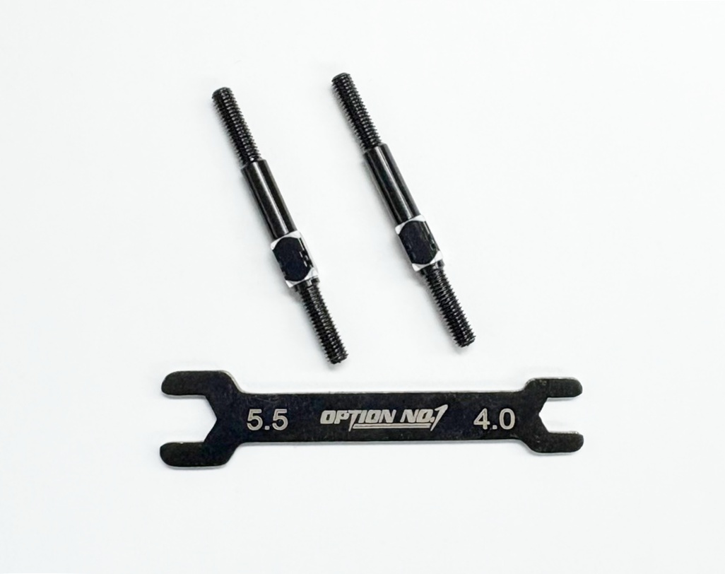 画像1: PR-010/アルミターンバックル・M3*38mm 2個入(レンチ付） (1)